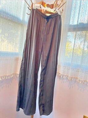 Modern Work Wide Leg Pants in Black Size Large Like New